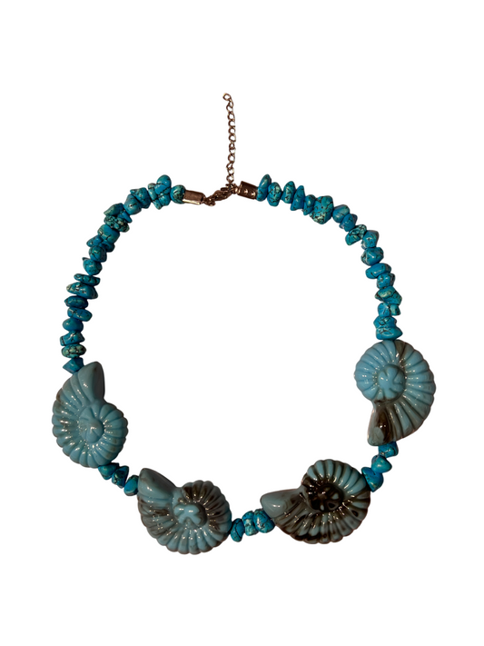 Collar Caracolas Azul