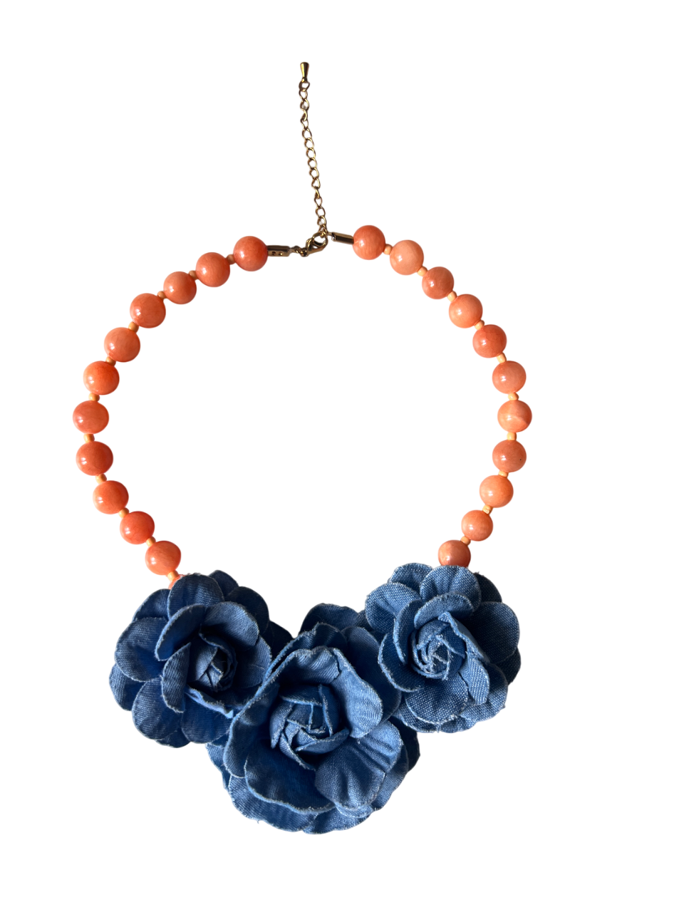 Collar Flores Denim