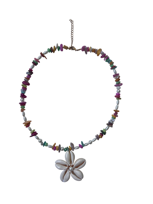 Collar Flor Blanca
