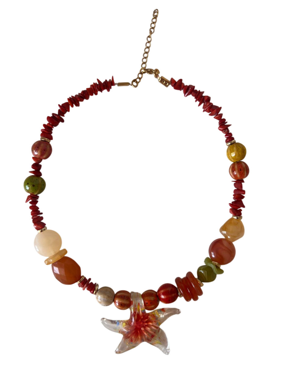 Collar Estrella Naranja