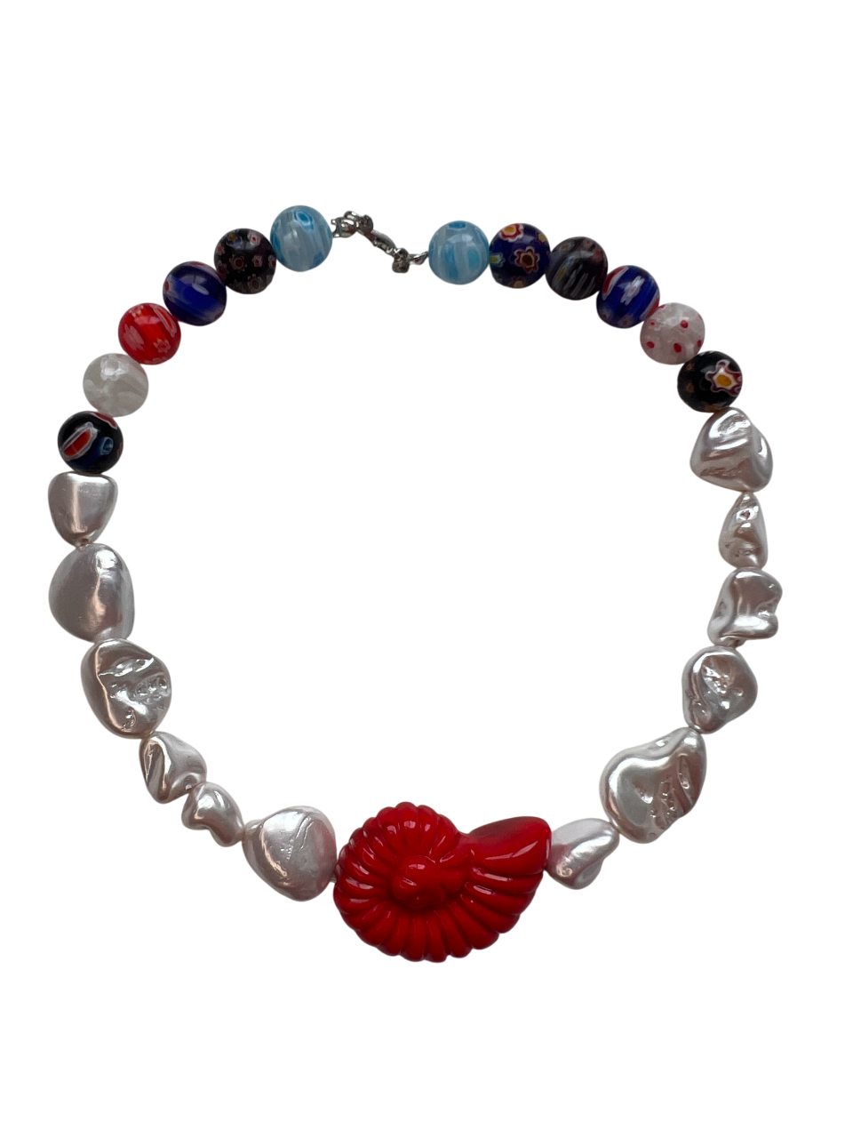 Collar Caracola Rojo